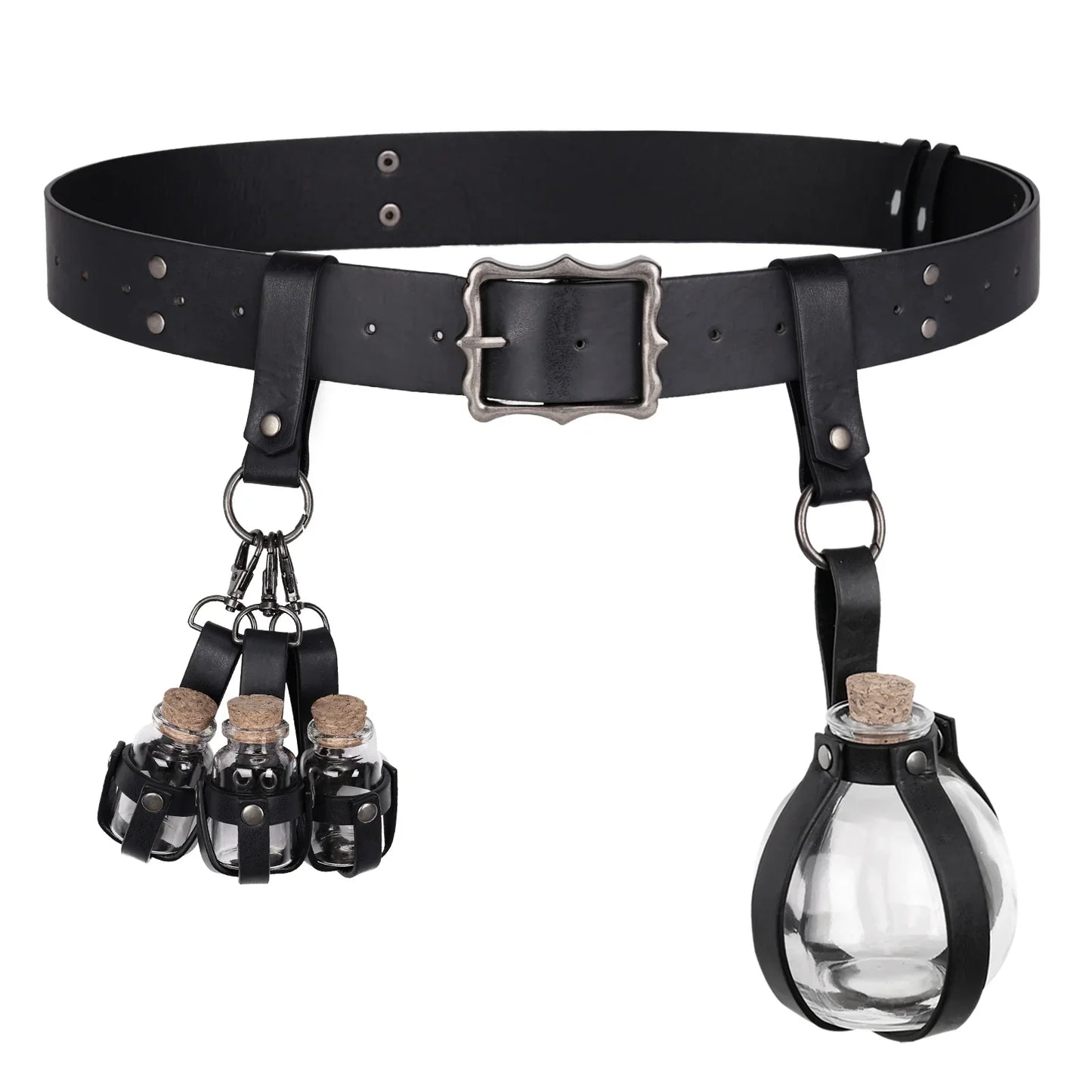 3PCs Medieval Alchemy Belt Potion Bottle