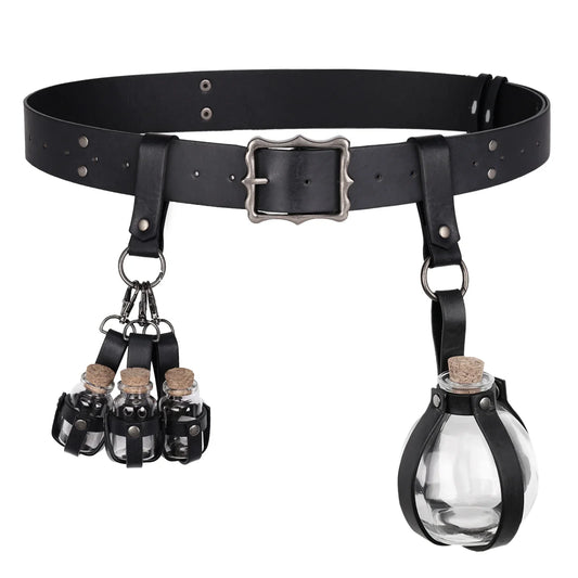 3PCs Medieval Alchemy Belt Potion Bottle