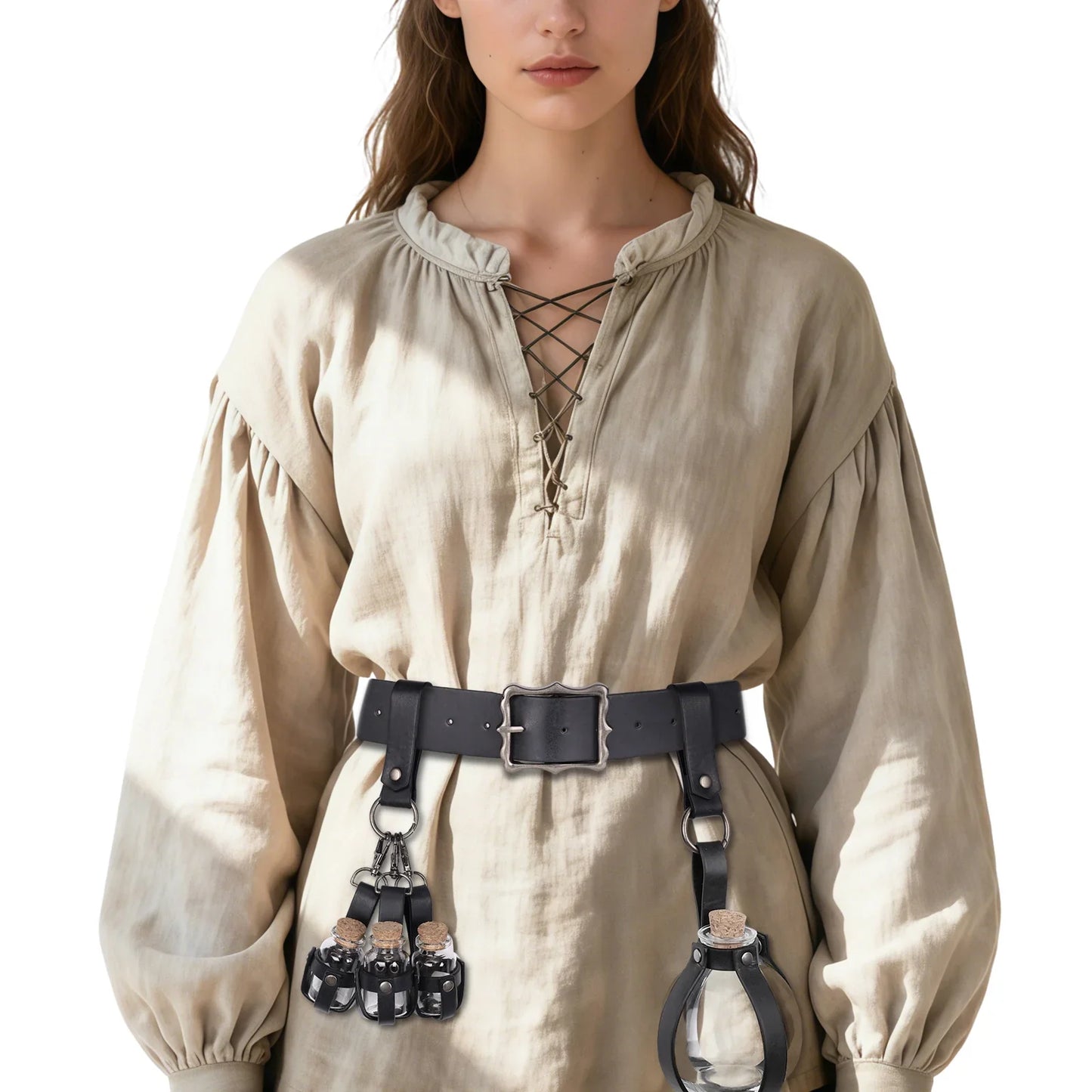 3PCs Medieval Alchemy Belt Potion Bottle