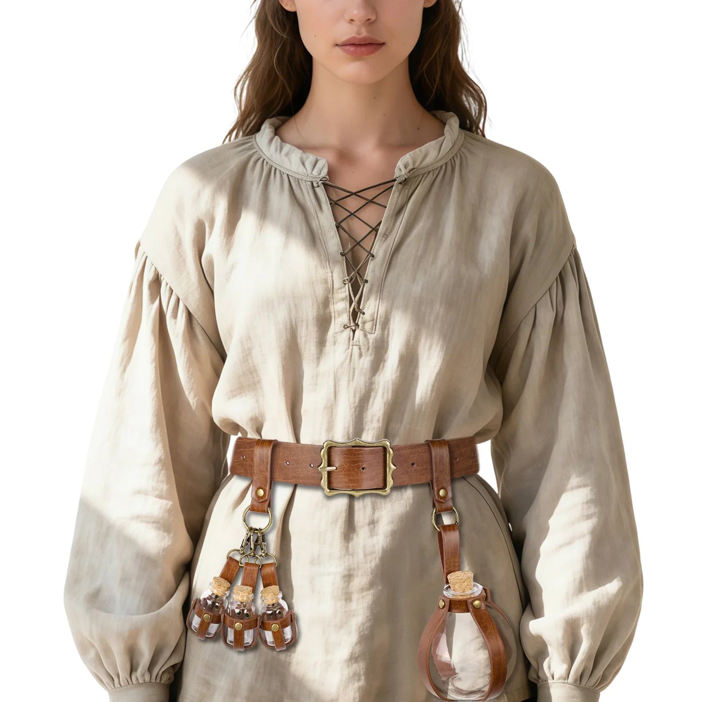 3PCs Medieval Alchemy Belt Potion Bottle