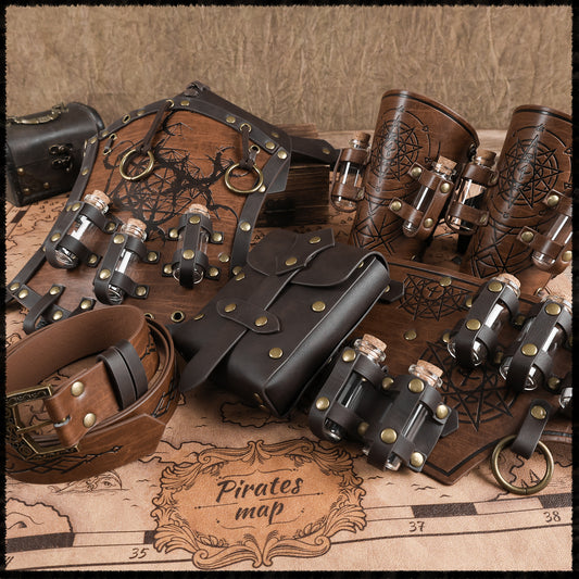 HiiFeuer Kids Alchemist Waist Set, Arm Bracers & Shoulder Armor