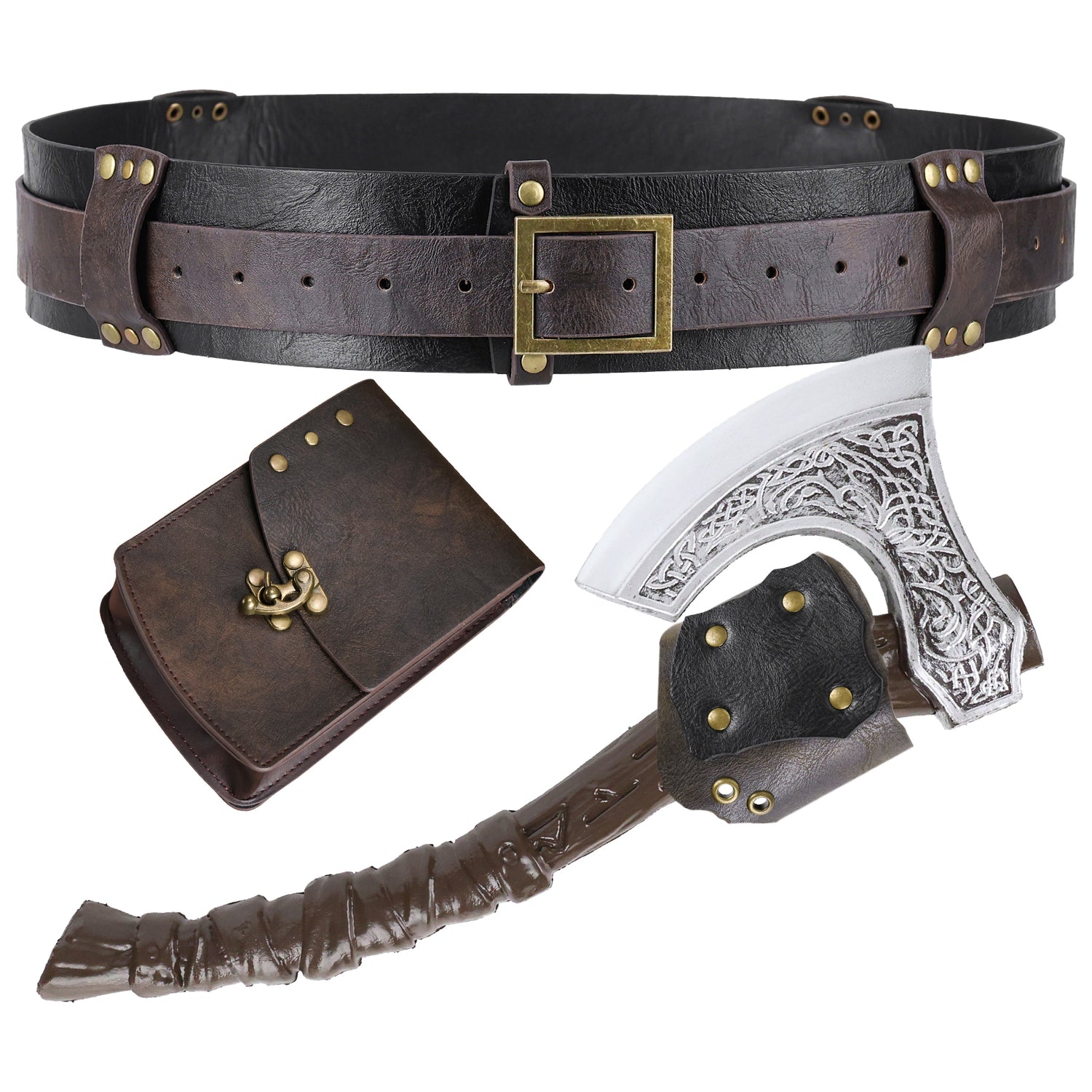HiiFeuer 4Pcs Pirate Costume Men Accessories