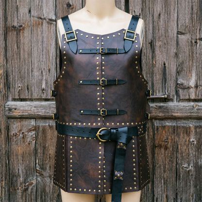 Medieval Faux Leather Chest Armor