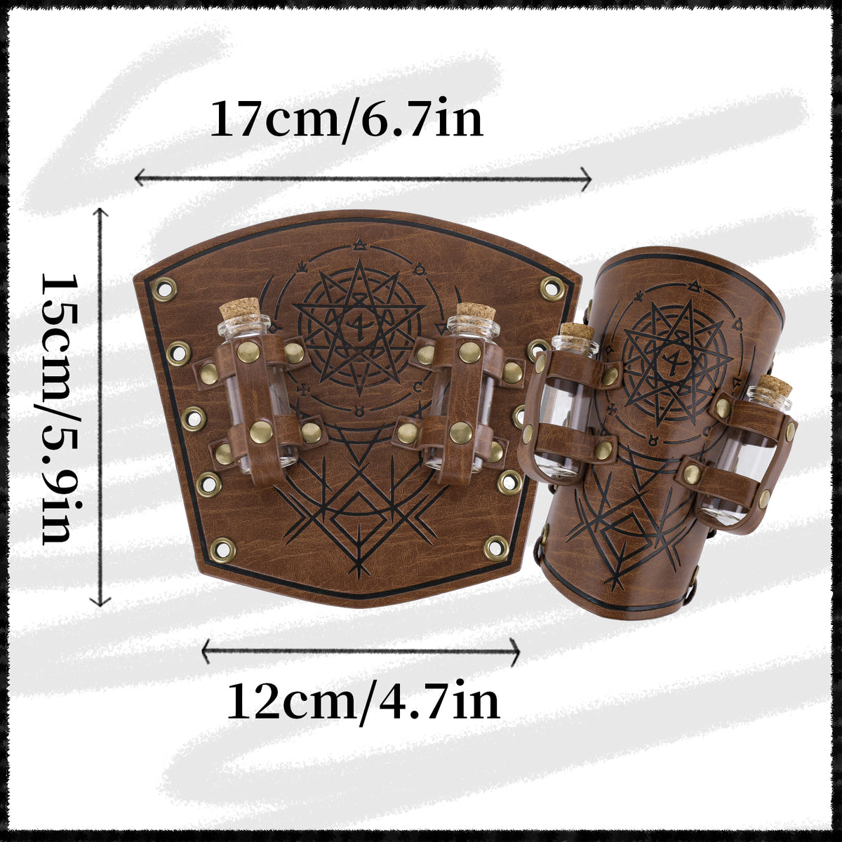 HiiFeuer Kids Alchemist Waist Set, Arm Bracers & Shoulder Armor