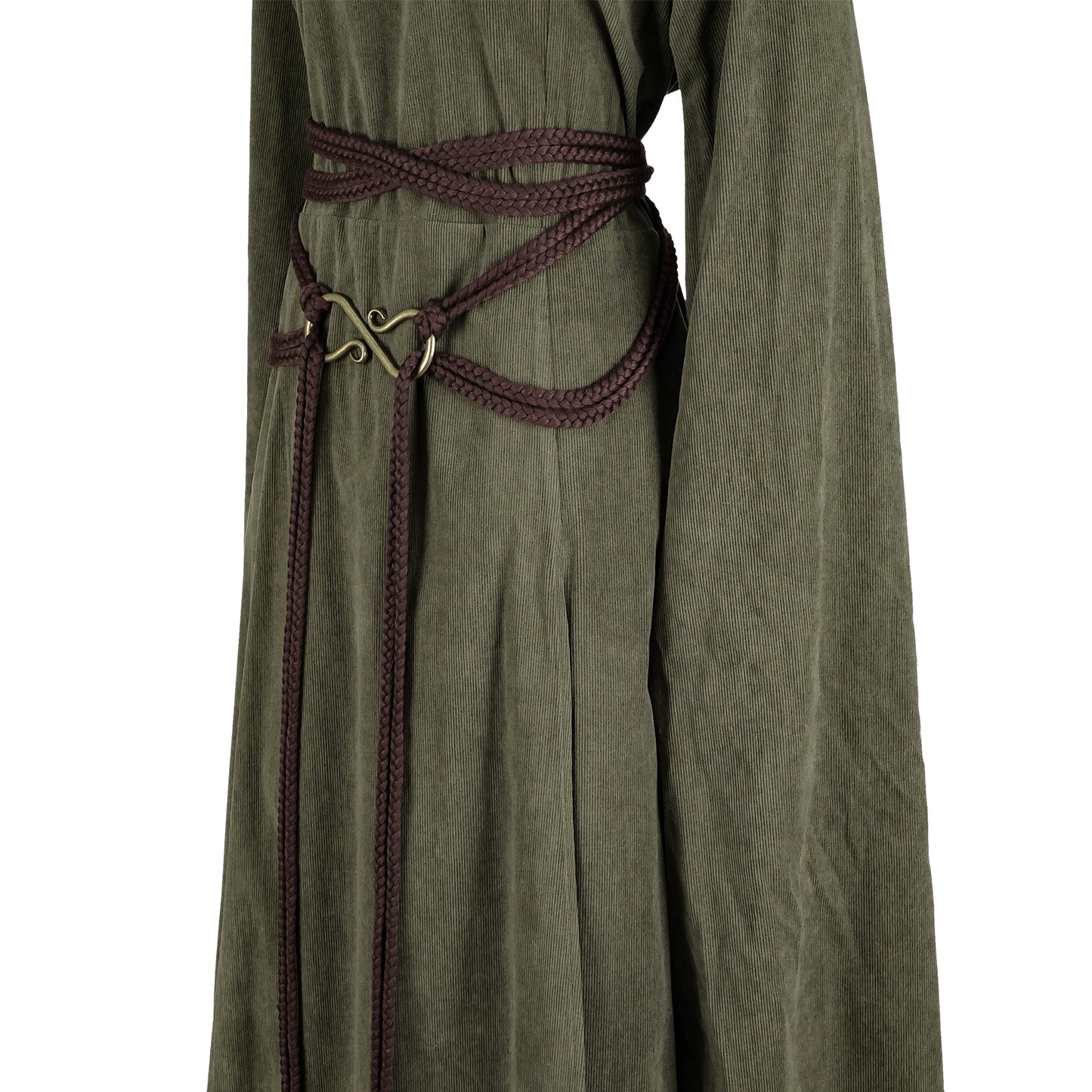 HiiFeuer Medieval Rope Belt with Metal Buckle