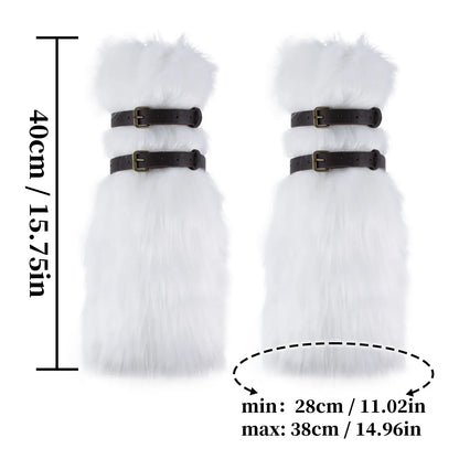 Faux Fur Fuzzy Leg Warmers