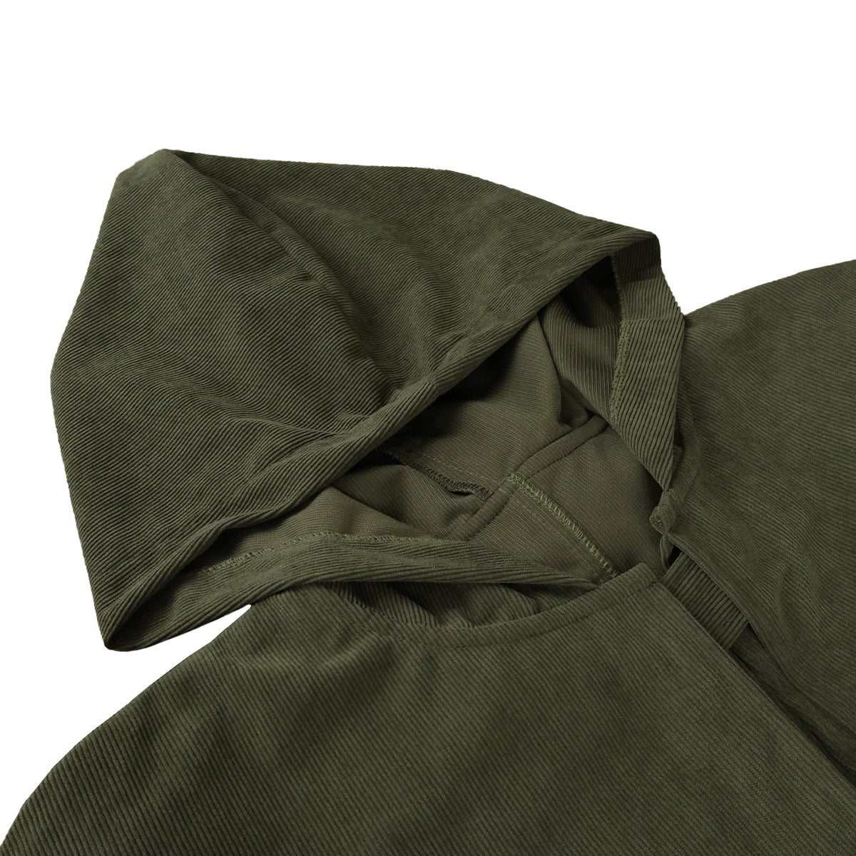 HiiFeuer Medieval Corduroy Hooded Cloak with Adjustable Brooch