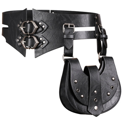 HiiFeuer Fantasy PU Leather Waist Sash