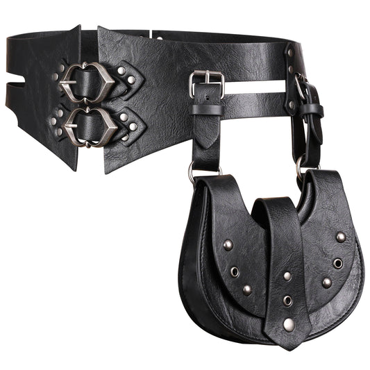 HiiFeuer Fantasy PU Leather Waist Sash