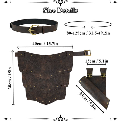 HiiFeuer Medieval Asymmetrical Thigh Armor
