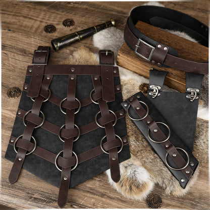 HiiFeuer Medieval Asymmetrical Thigh Armor