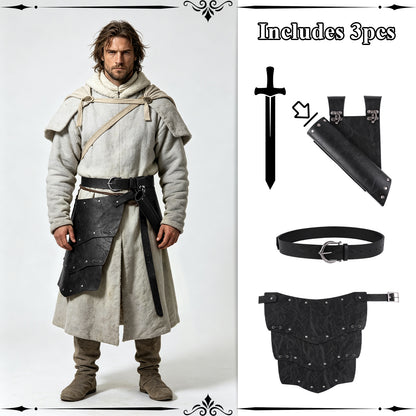 HiiFeuer Medieval Asymmetrical Thigh Armor