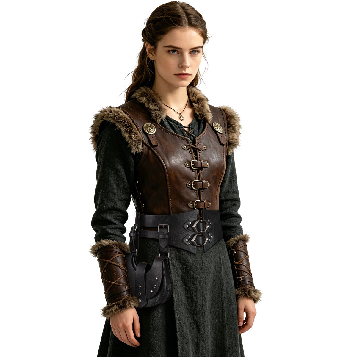 HiiFeuer Fantasy PU Leather Waist Sash