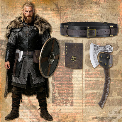 HiiFeuer 4Pcs Pirate Costume Men Accessories