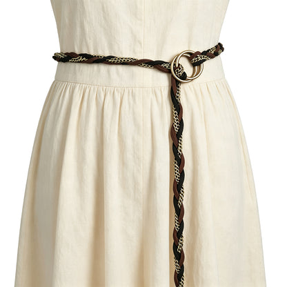 HiiFeuer Medieval Braided Chain Belt