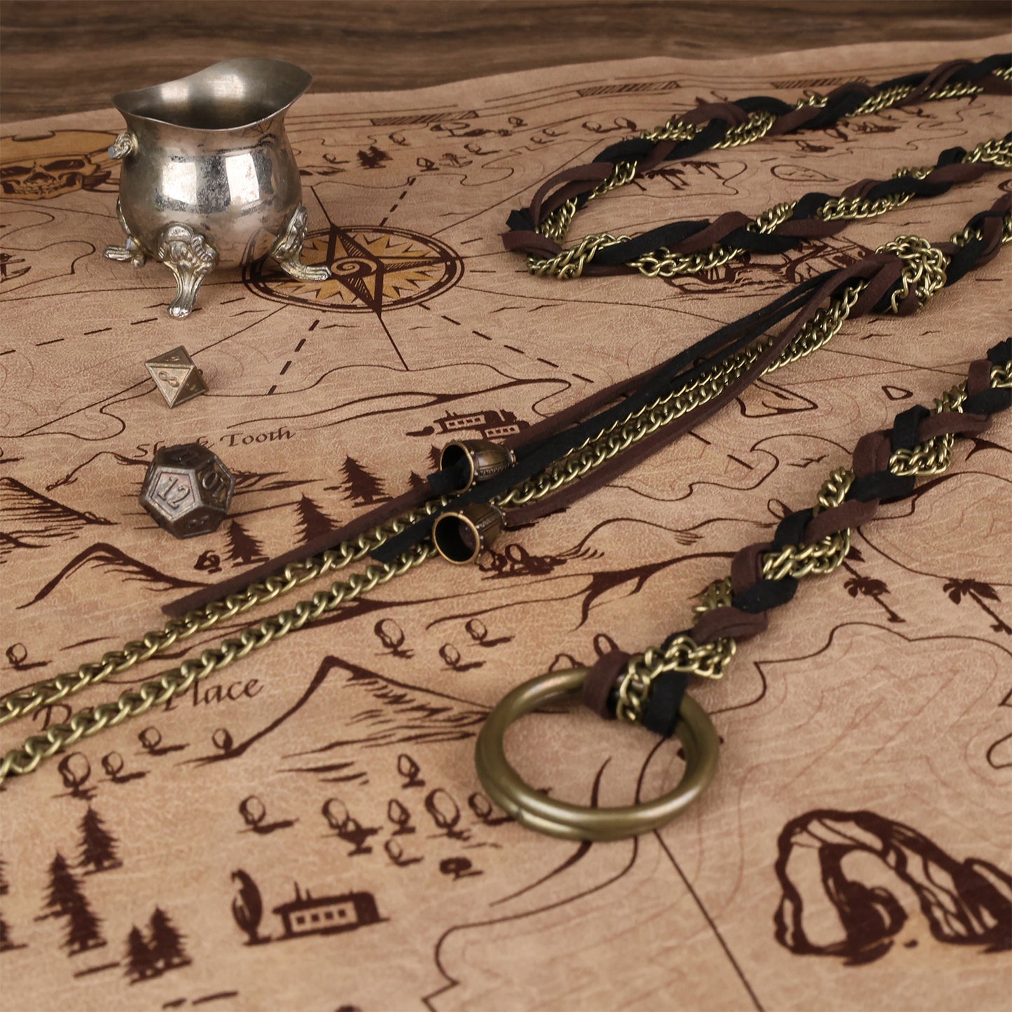 HiiFeuer Medieval Braided Chain Belt