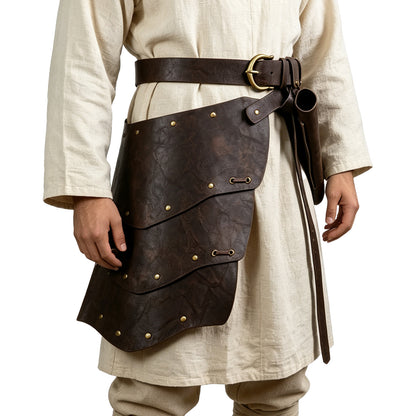 HiiFeuer Medieval Asymmetrical Thigh Armor