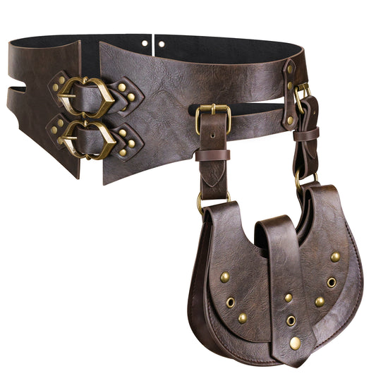 HiiFeuer Fantasy PU Leather Waist Sash