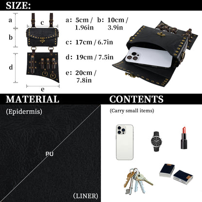 HiiFeuer Medieval Faux Leather Wide Belt Thigh Armor