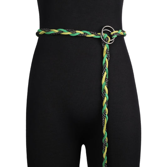 HiiFeuer Medieval Braided Chain Belt