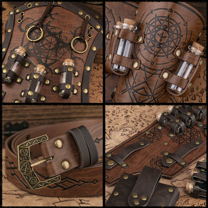 HiiFeuer Kids Alchemist Waist Set, Arm Bracers & Shoulder Armor