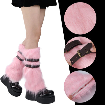 Faux Fur Fuzzy Leg Warmers