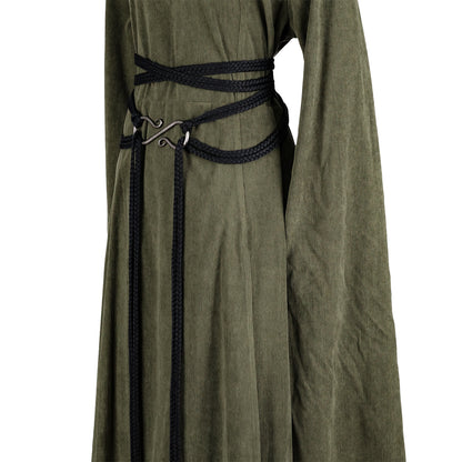 HiiFeuer Medieval Rope Belt with Metal Buckle