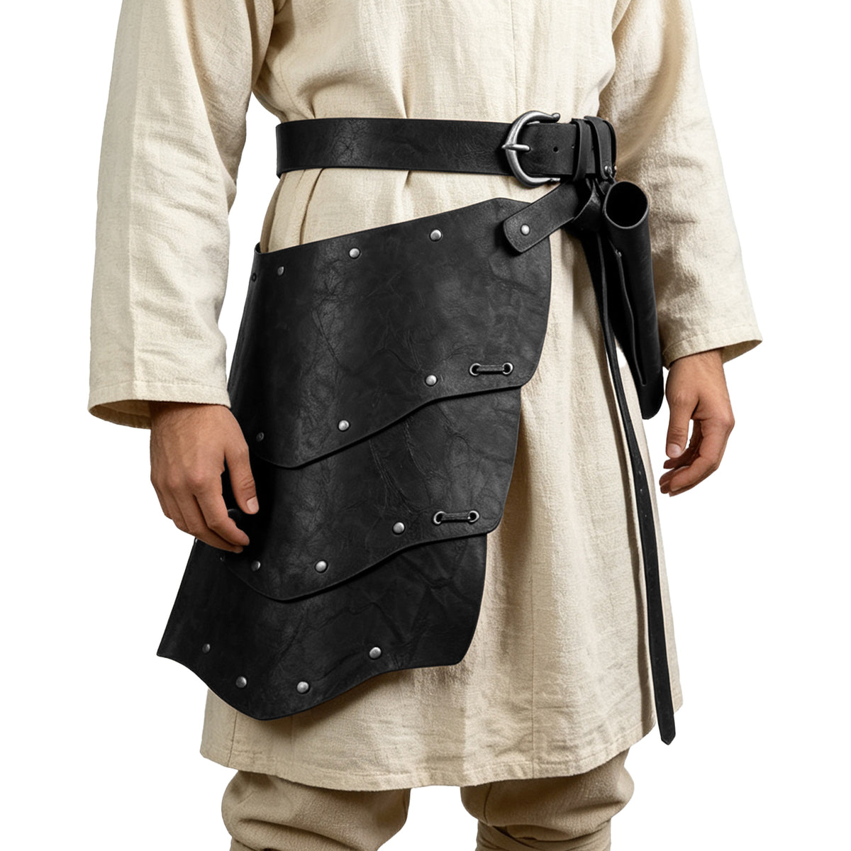 HiiFeuer Medieval Asymmetrical Thigh Armor