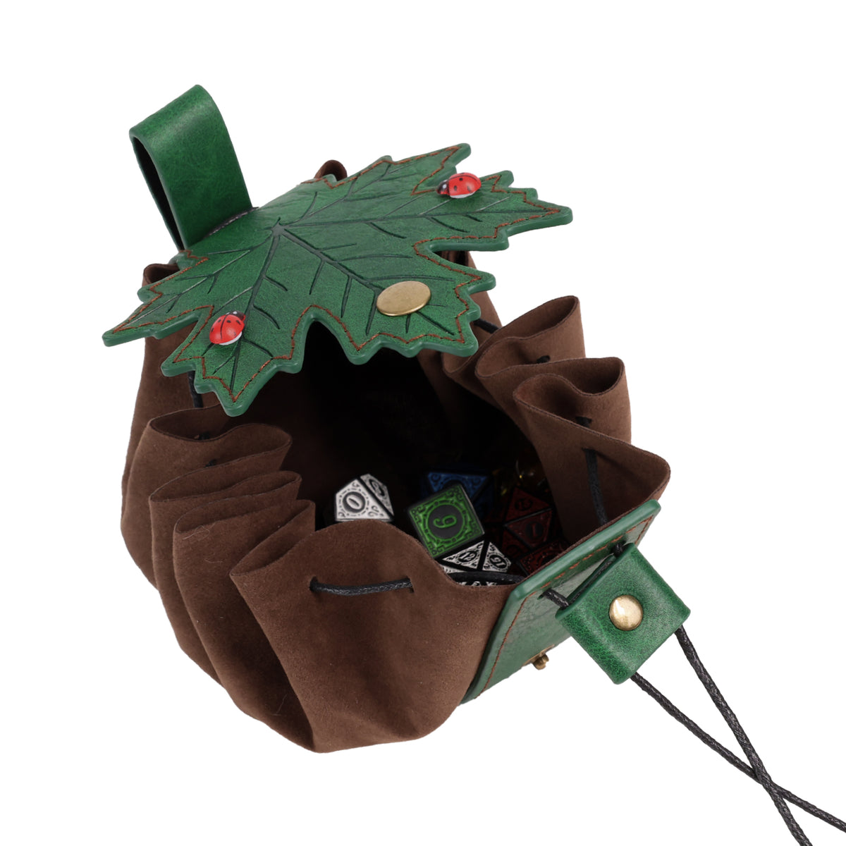 HiiFeuer Medieval Belt Renaissance Leaf Purse