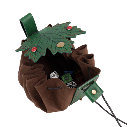 HiiFeuer Medieval Belt Renaissance Leaf Purse