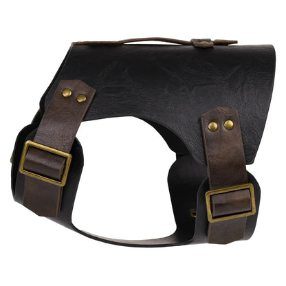 Medieval Faux Leather Dog Armor Clothe
