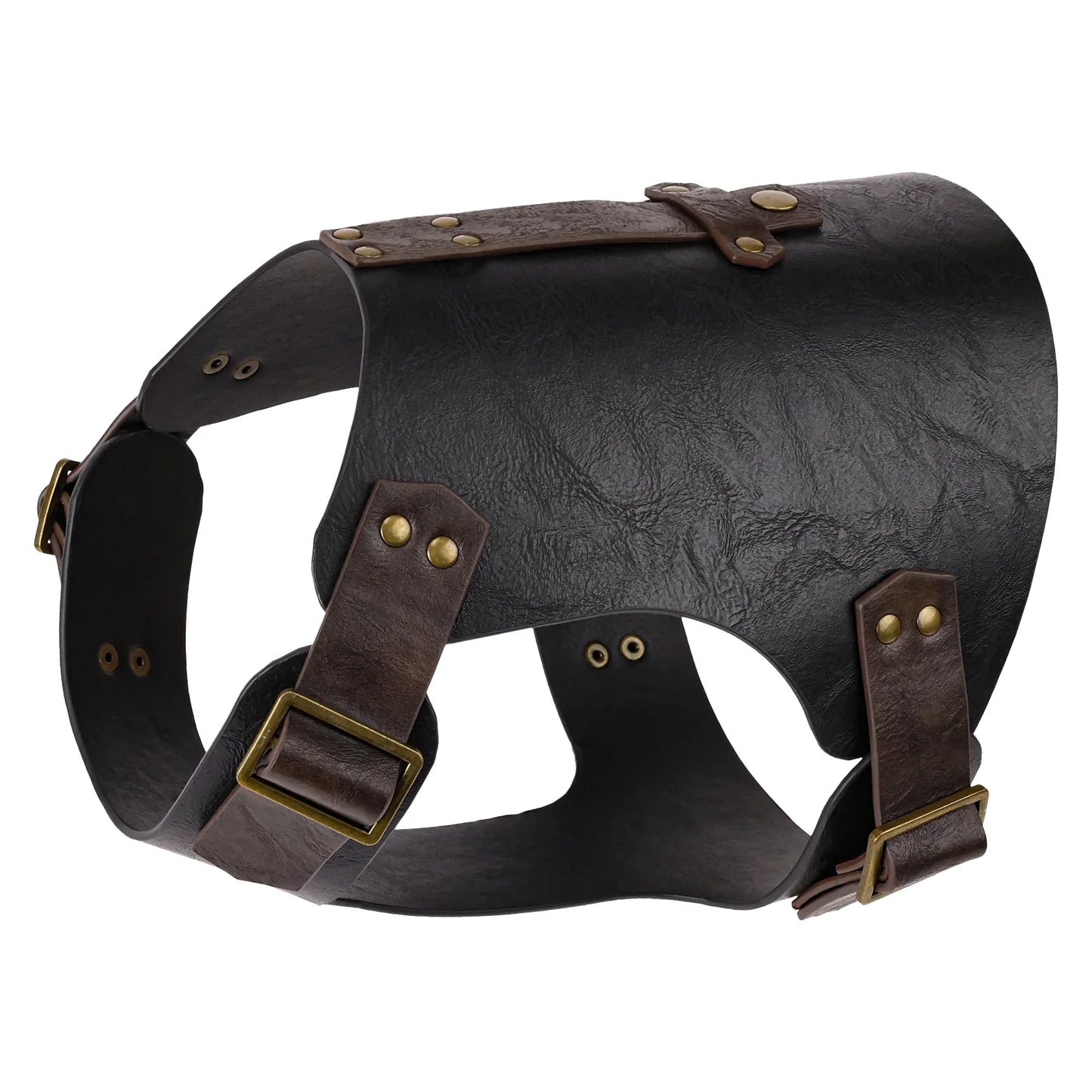 Medieval Faux Leather Dog Armor Clothe