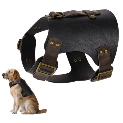 Medieval Faux Leather Dog Armor Clothe