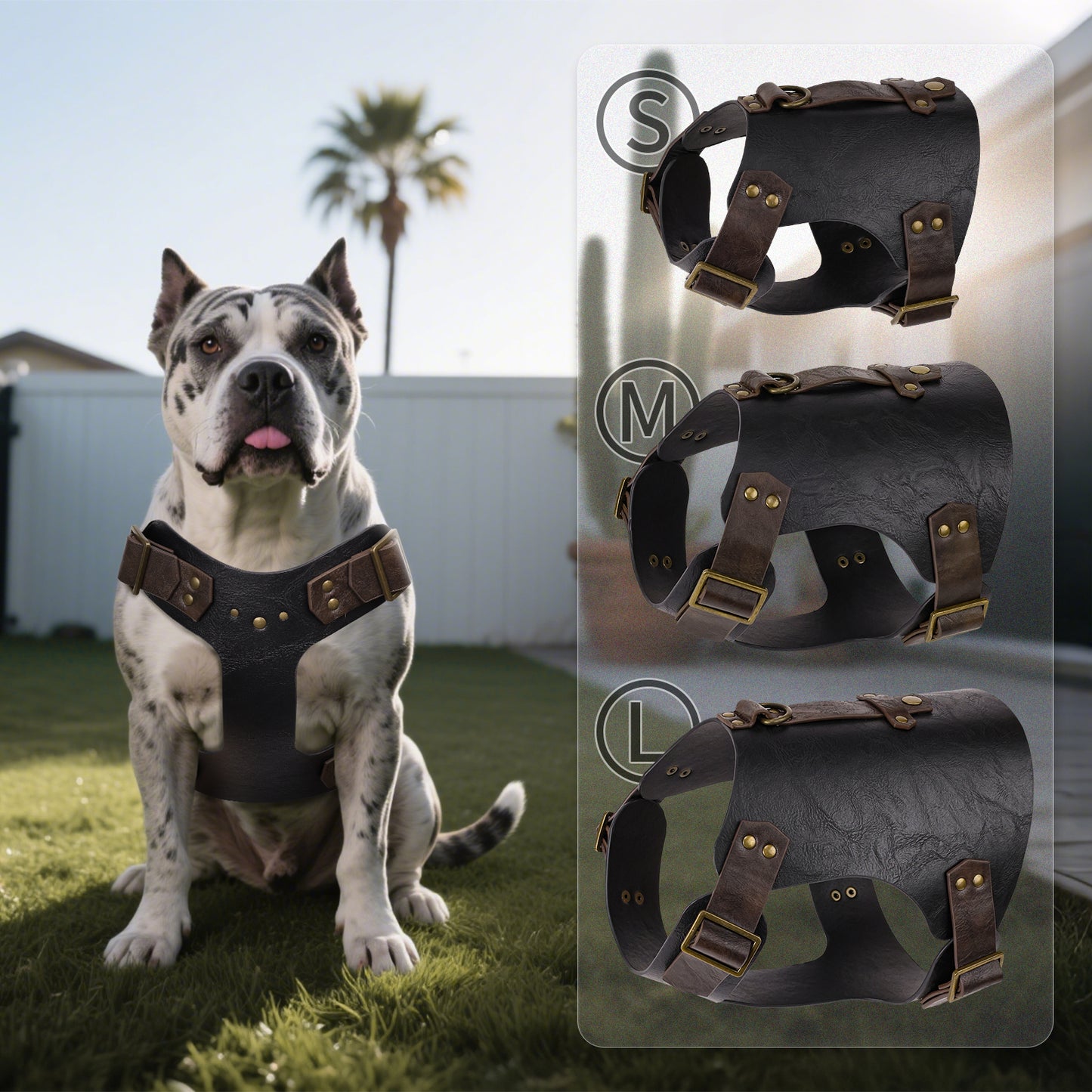Medieval Faux Leather Dog Armor Clothe