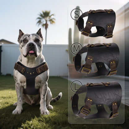 Medieval Faux Leather Dog Armor Clothe