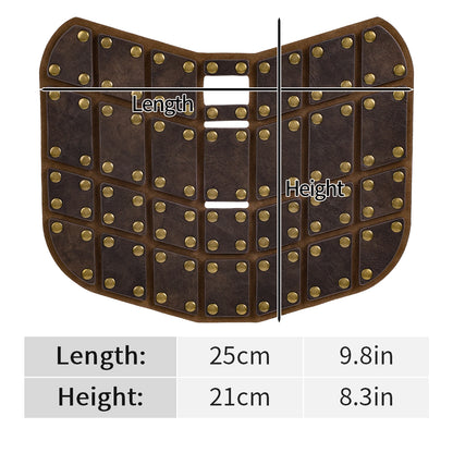 Medieval Faux Leather Dog Armor Clothe