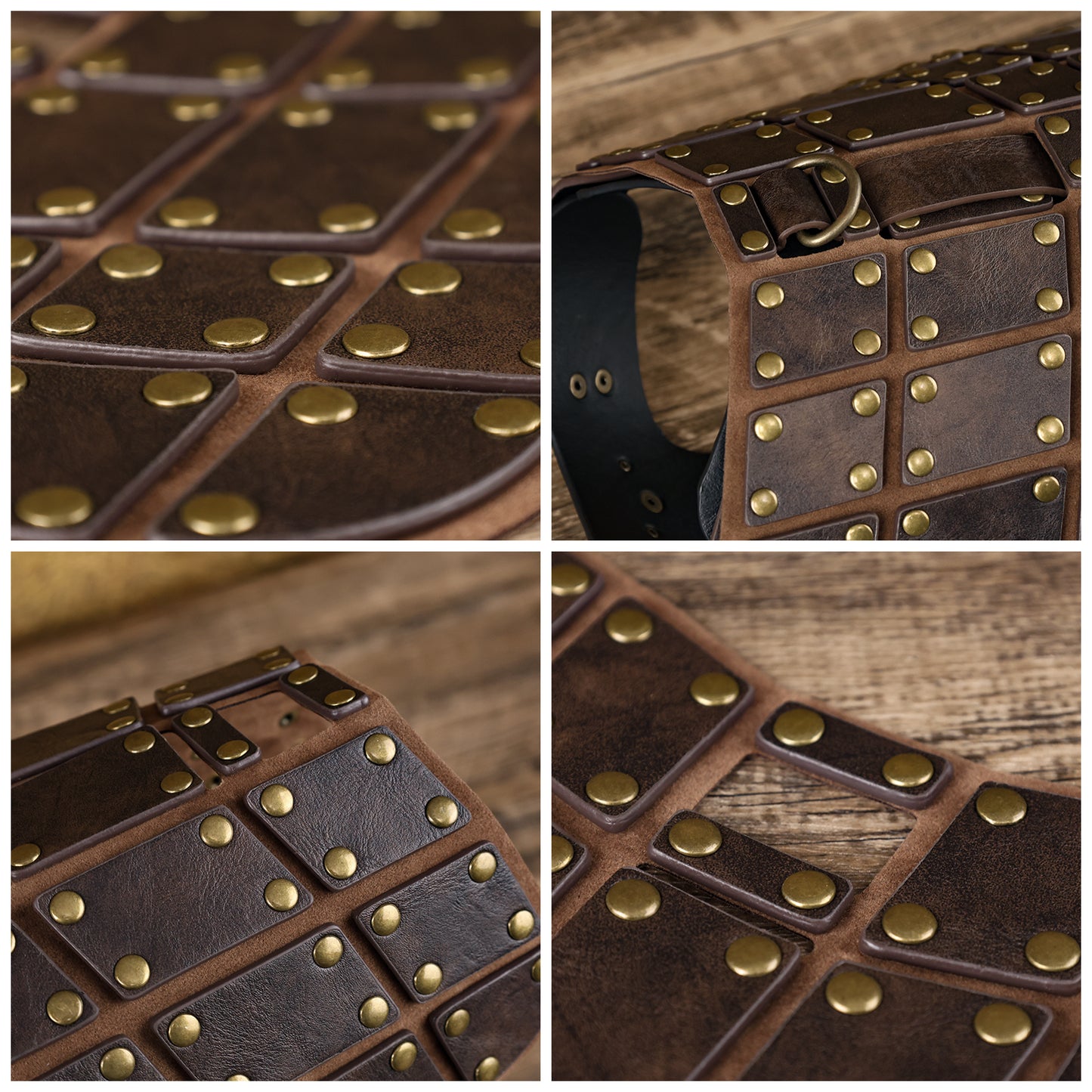 Medieval Faux Leather Dog Armor Clothe