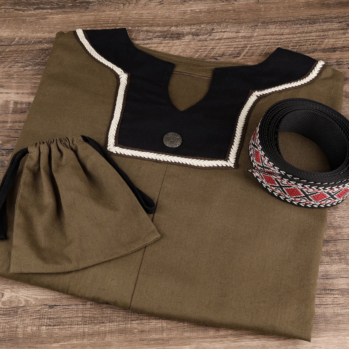 3 PCs Medieval Tunic Set
