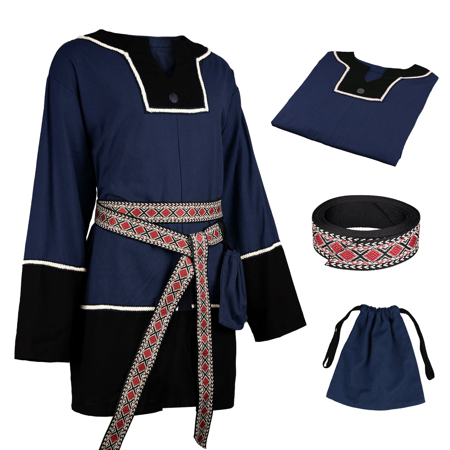 3 PCs Medieval Tunic Set