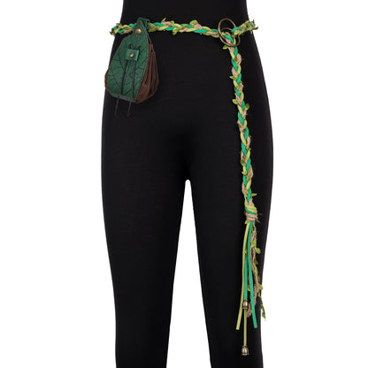 HiiFeuer Medieval Belt Renaissance Leaf Purse