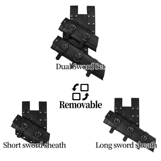 2 PCs Medieval Double Sword Frog