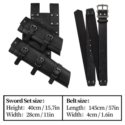 2 PCs Medieval Double Sword Frog