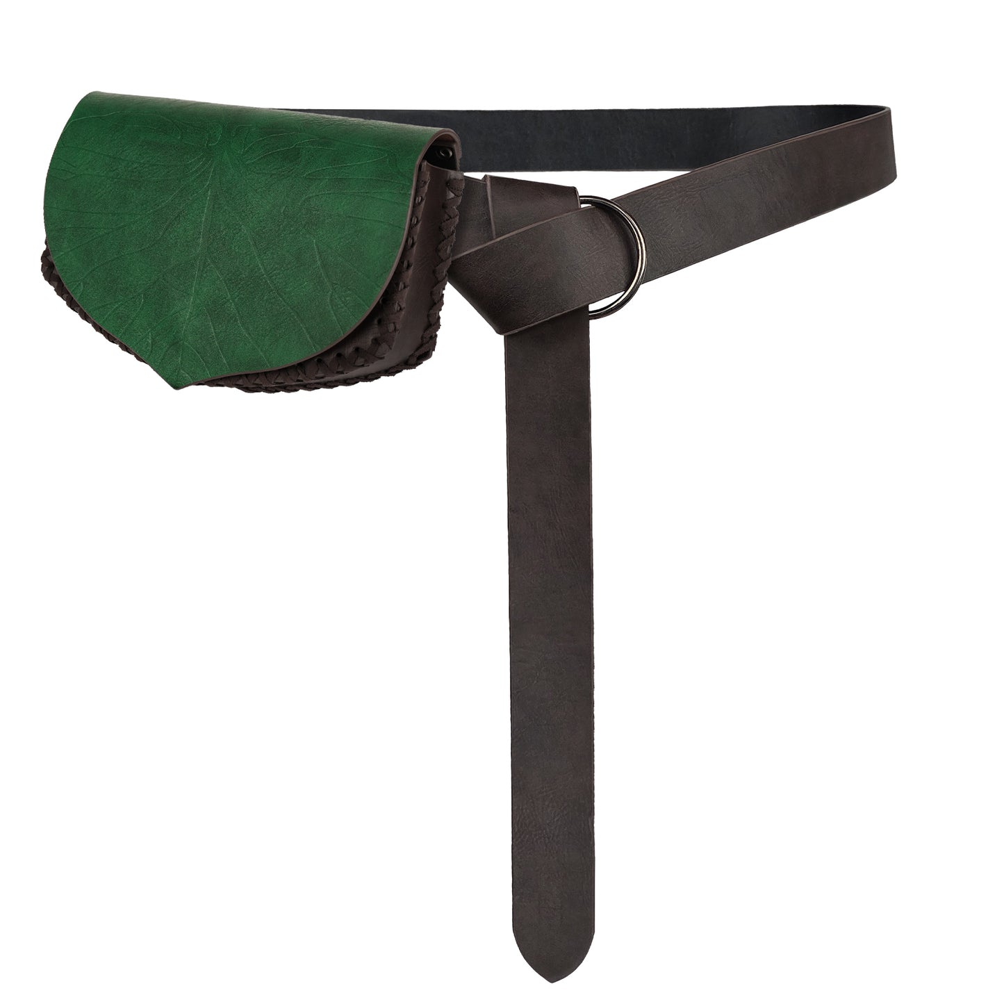 Medieval Leaf Belt Bag with Belt