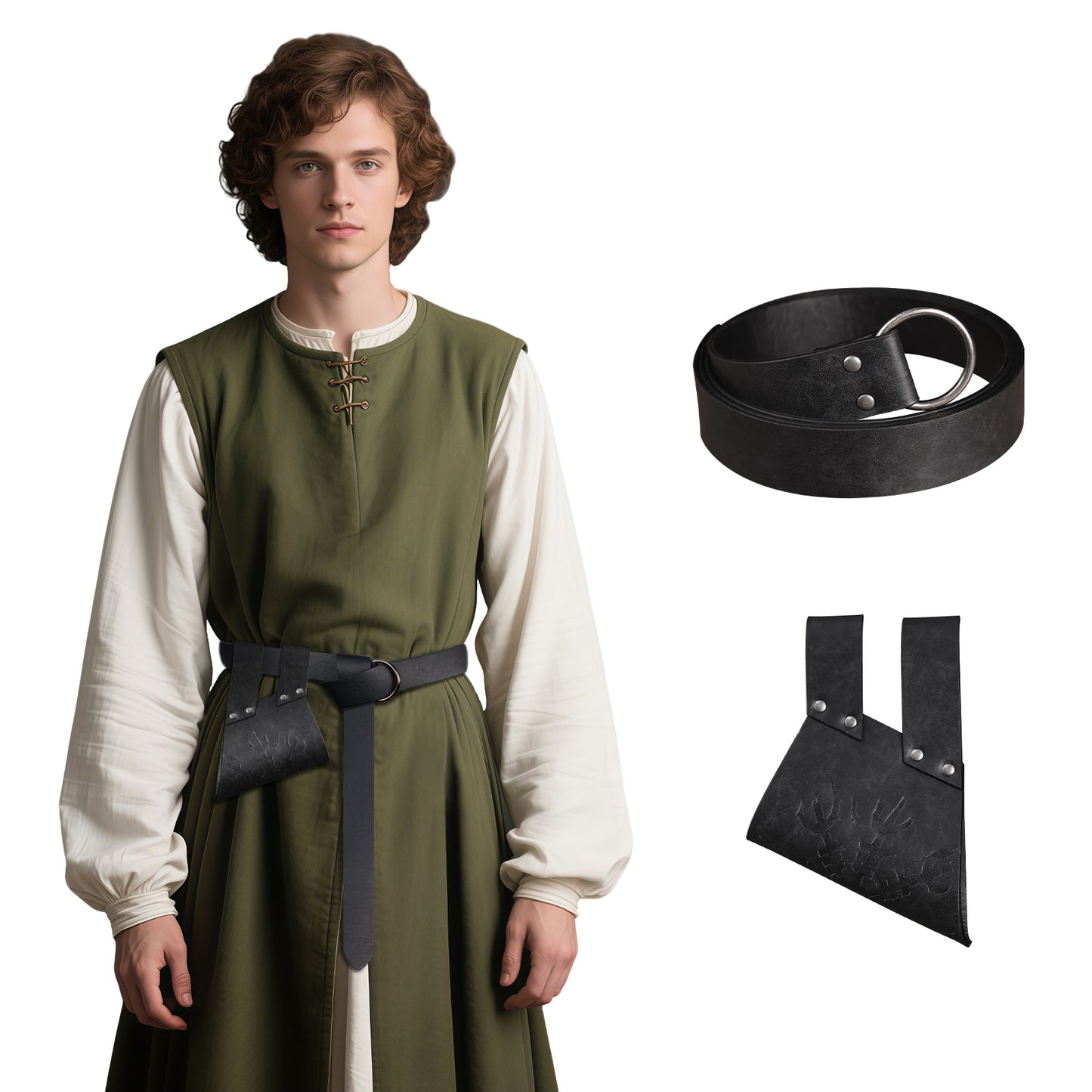 Medieval Sword Frog with Belt