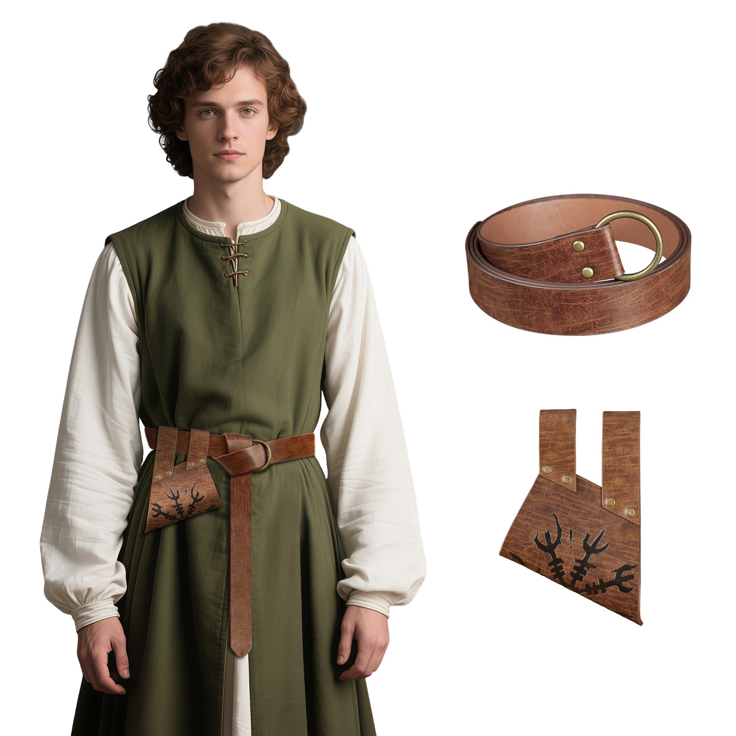 Medieval Sword Frog with Belt