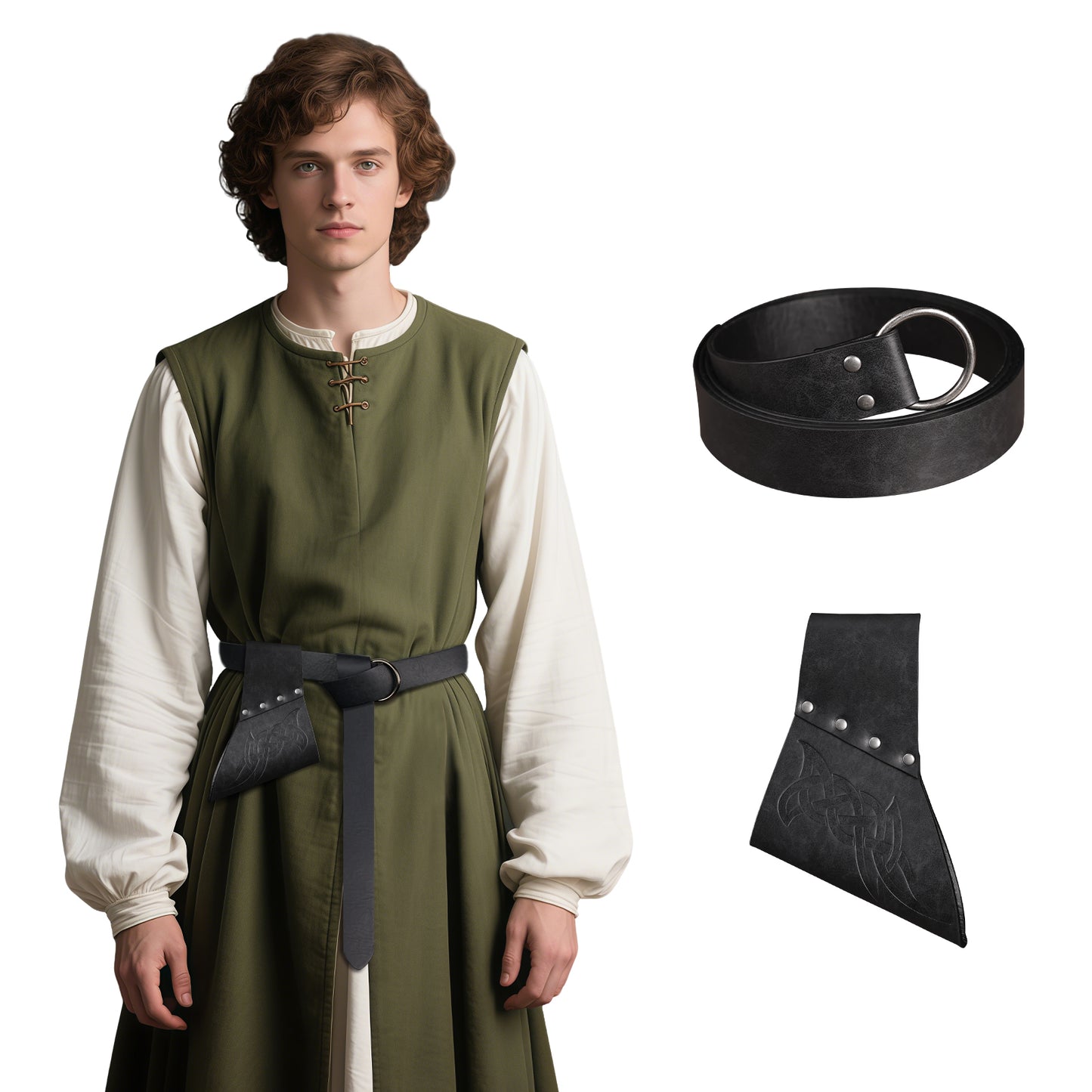 Medieval Sword Frog with Belt