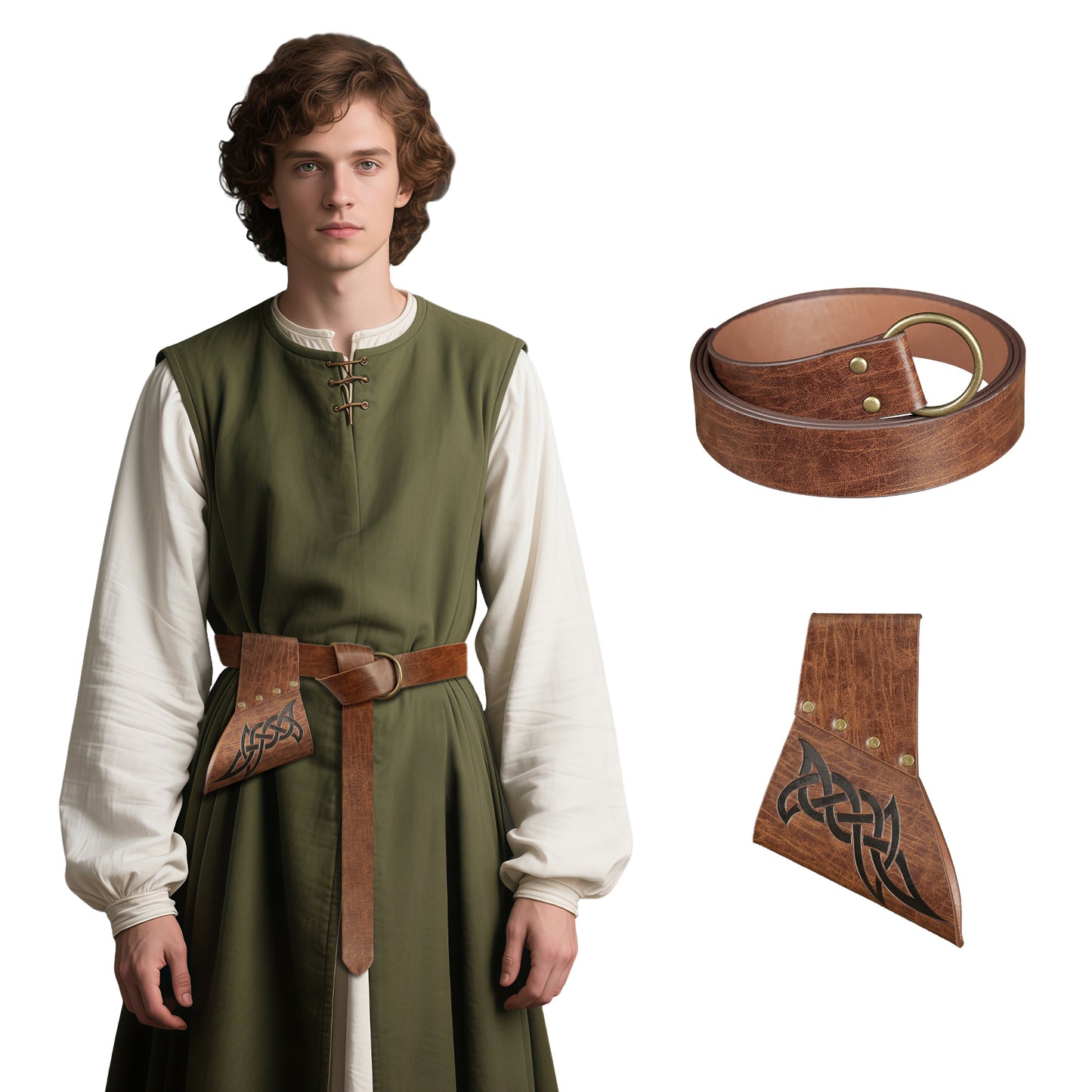 Medieval Sword Frog with Belt