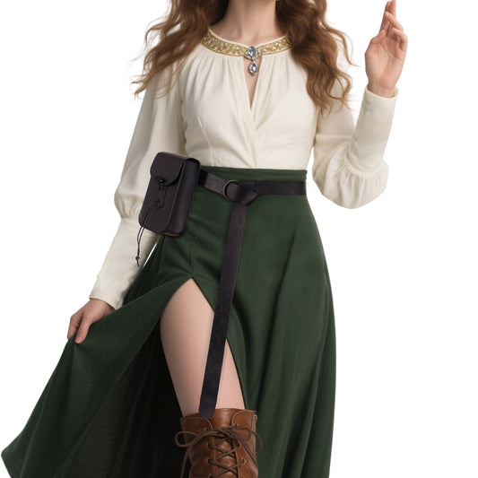 Medieval Faux Leather Belt Bag