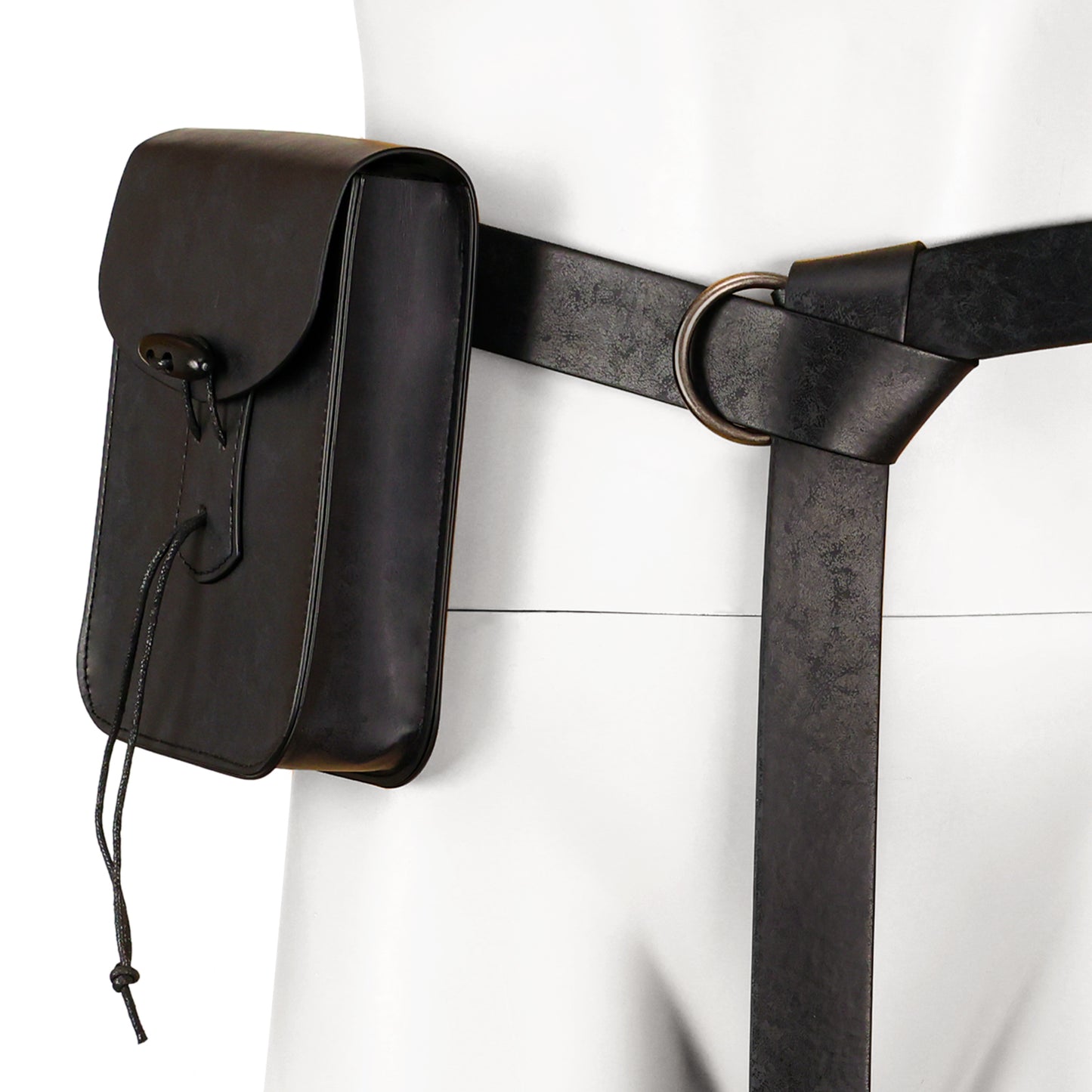 Medieval Faux Leather Belt Bag