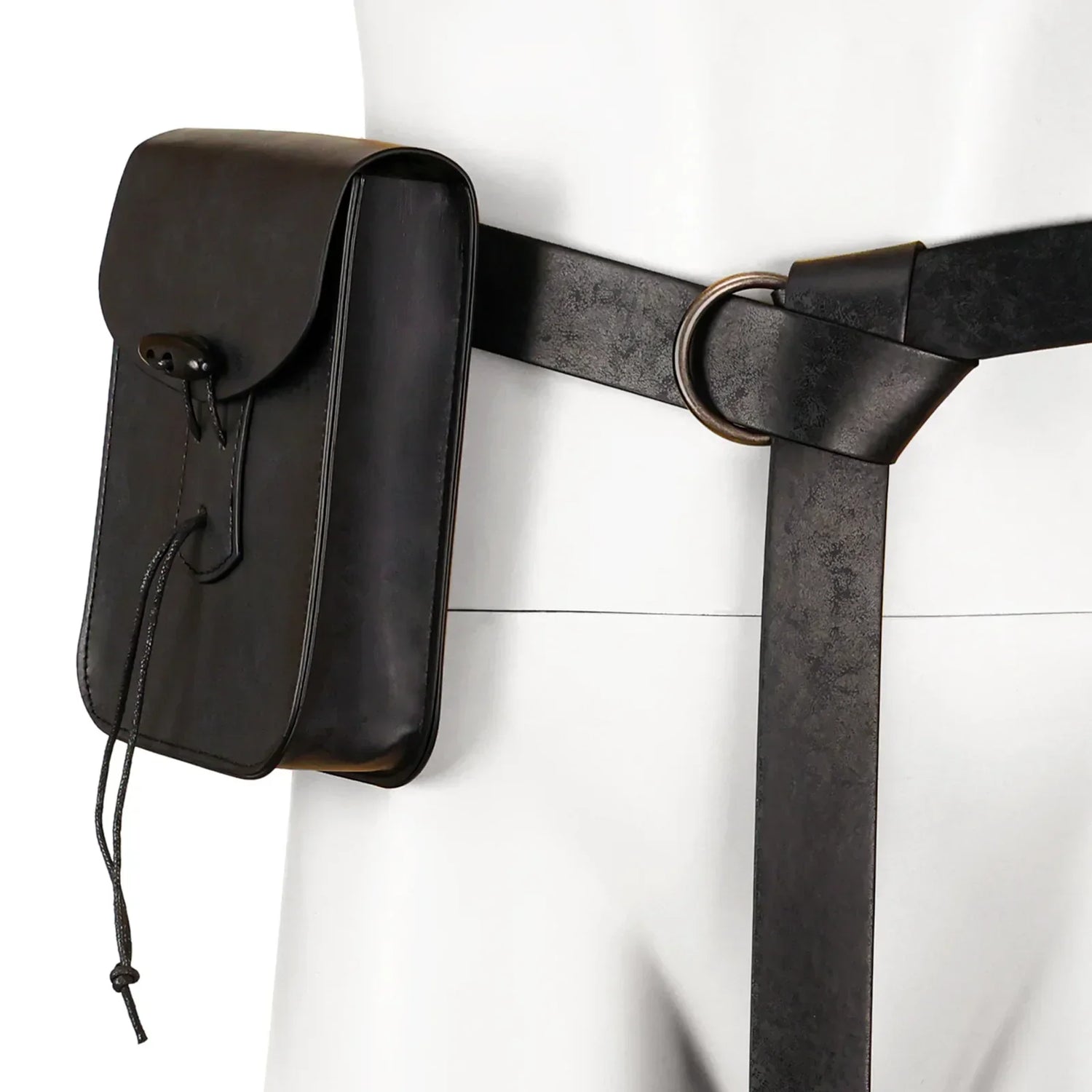Medieval Faux Leather Belt Bag